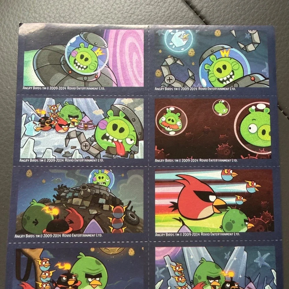 Angry Birds SET Pencils Valentine Cards Temporary Tattoos Video Game Merchandise
